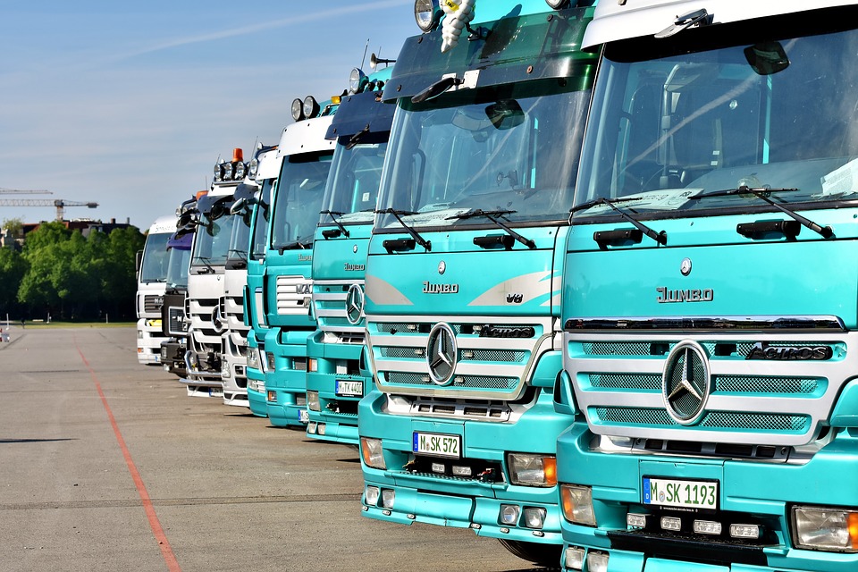 fleet of trucks